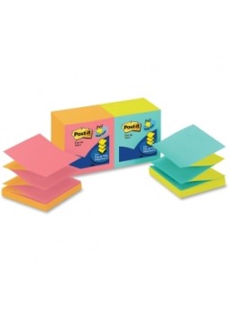 Post-it R330-N-ALT Pop-up Cape Town Notes, Pop up, 3" x 3",  Assorted colors, Pack of 12